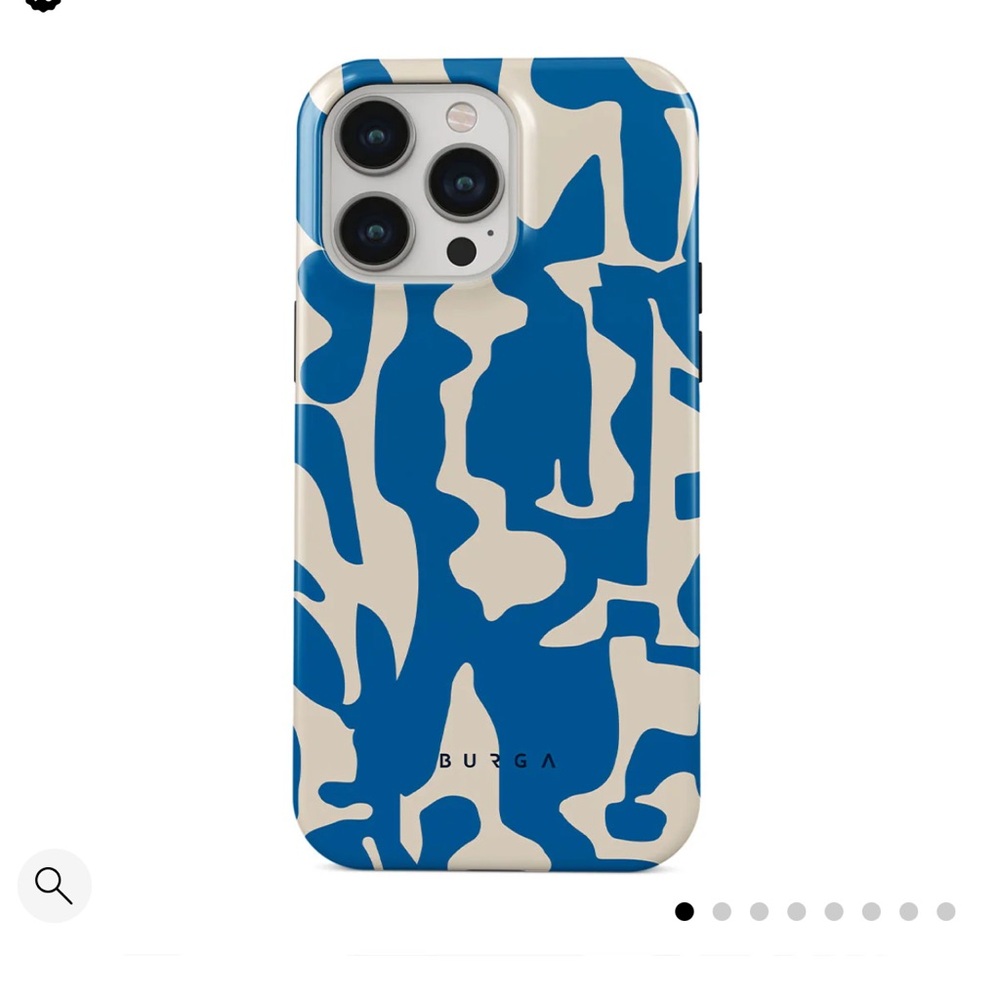 NEW BURGA Blue and White Phone Case. 13 MAX PRO
